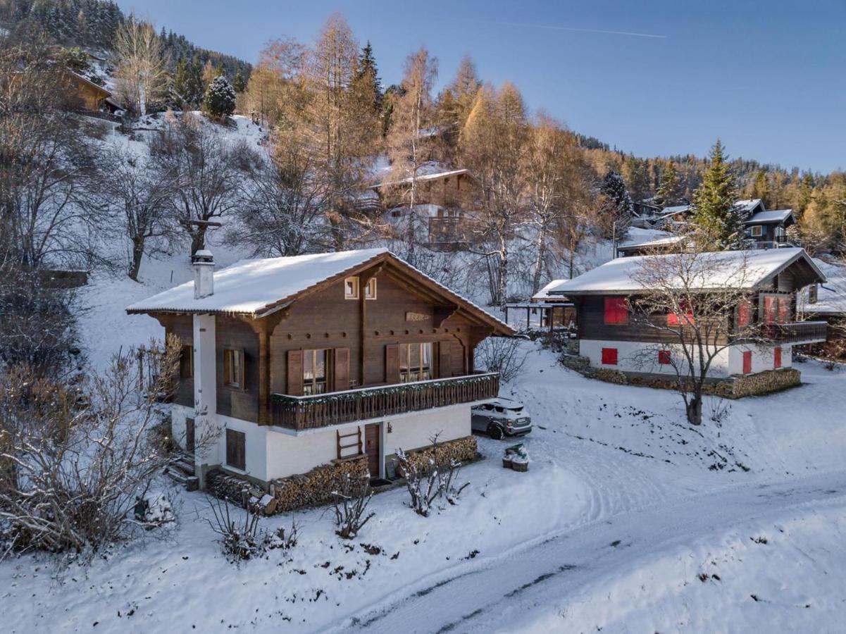Chalet Noisette Authentic Swiss Chalet Perfect For Families La Tzoumaz Exterior photo