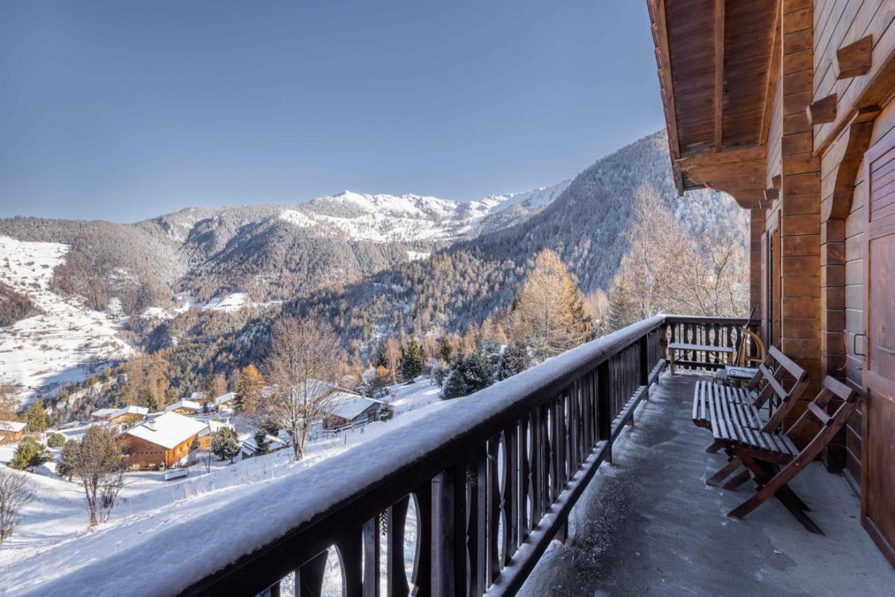 Chalet Noisette Authentic Swiss Chalet Perfect For Families La Tzoumaz Exterior photo